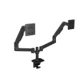 Bulk Sale OEM Mechanical Spring Aluminum Height Adjustable Dual Arm Monitor Stand Mount